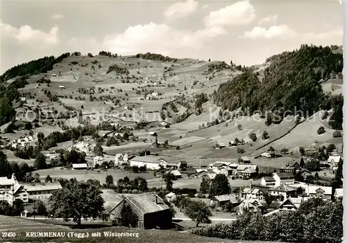 AK / Ansichtskarte  Krummenau__SG Panorama mit Blick zum Wintersberg 