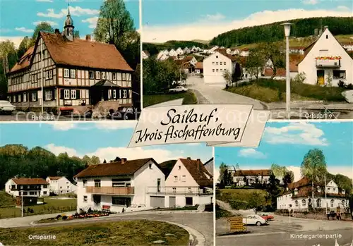 AK / Ansichtskarte  Sailauf Rathaus Ortspartien Kindergarten Sailauf