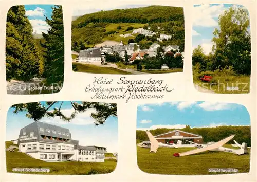 AK / Ansichtskarte  Riedelbach Hotel Sonnenberg Naturueark Hochtaunus Grosser Feldberg Segelflugplatz Riedelbach