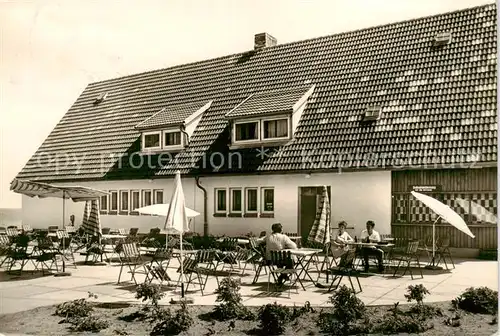 AK / Ansichtskarte  Wismar_Mecklenburg Gaststaette Taum Utkieck Gartenterrasse Wismar_Mecklenburg