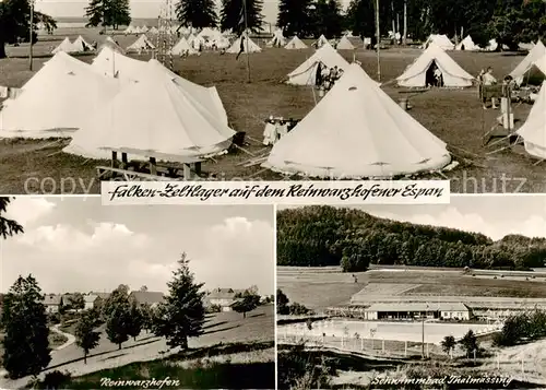 AK / Ansichtskarte 73854431 Reinwarzhofen_Mittelfranken Falken-Zeltlager auf dem Reinwarzhofener Espan Freibad Reinwarzhofen