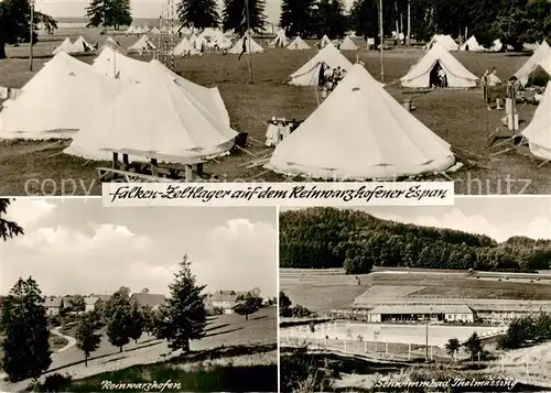 AK / Ansichtskarte  Reinwarzhofen_Mittelfranken Falken-Zeltlager auf dem Reinwarzhofener Espan Freibad Reinwarzhofen