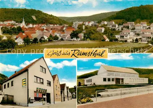 AK / Ansichtskarte 73854433 Ramsthal Gesamtansicht Gemischtwaren Geschaeft Ramsthal