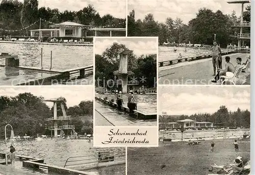 AK / Ansichtskarte  Friedrichroda Schwimmbad Freibad Friedrichroda