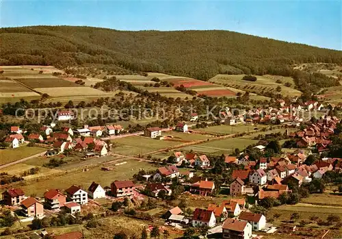 AK / Ansichtskarte  Hobbach Fliegeraufnahme mit Pension Cafe Restaurant Spessarter Hof Hobbach