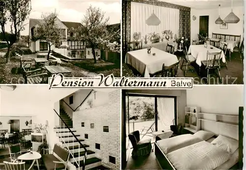 AK / Ansichtskarte 73854513 Balve Pension Waltermann Gastraeume Zimmer Balve