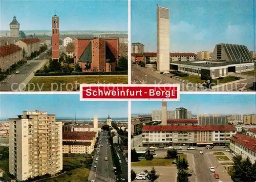 AK / Ansichtskarte  Bergl_Schweinfurt Ortsansichten 