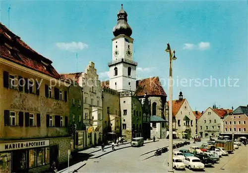 AK / Ansichtskarte 73854536 Cham__Oberpfalz Marktplatz 