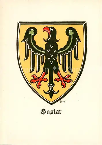 AK / Ansichtskarte  Goslar Stadtwappen Goslar