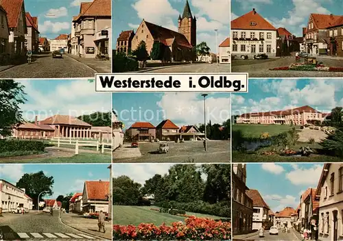 AK / Ansichtskarte  Westerstede Orts und Teilansichten Kirche Rathaus Marktplatz Westerstede