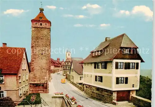 AK / Ansichtskarte  Waldenburg_Wuerttemberg Ortspartie Waldenburg Wuerttemberg