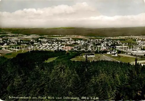 AK / Ansichtskarte 73854563 Schwarzenbach_Wald Blick vom Doebraberg Schwarzenbach Wald