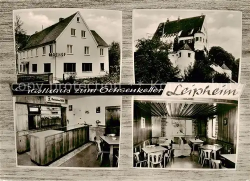 AK / Ansichtskarte  Leipheim Gasthaus zum Ochsenkeller Theke Gaststube Leipheim