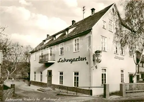 AK / Ansichtskarte  Wehrda_Marburg_Lahn Ausflugslokal Lahngarten Wehrda_Marburg_Lahn