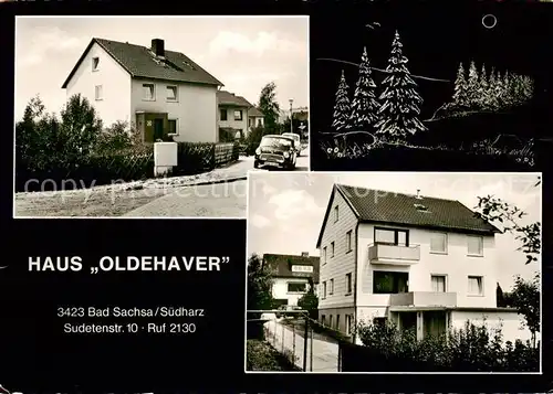 AK / Ansichtskarte  Bad_Sachsa_Harz Haus Oldehaver Bad_Sachsa_Harz