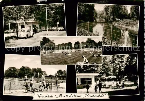 AK / Ansichtskarte  Roedelheim_Frankfurt Brentanobad Eingang Freibad Terrasse 