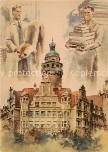 AK / Ansichtskarte 73854672 Leipzig Erste Leipziger Friedensmesse Kuenstlerkarte Leipzig