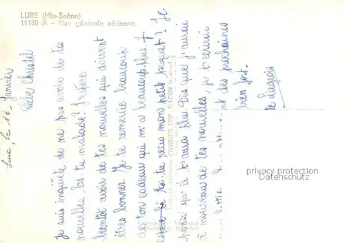 AK / Ansichtskarte  Lure_70_Haute-Saone Vue générale aérienne 