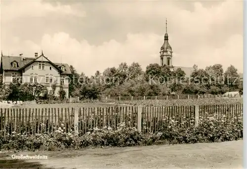 AK / Ansichtskarte  Grossschweidnitz_Gross-Schweidnitz_Loebau Ansicht mit Kirche 