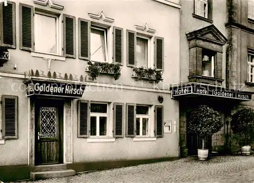 AK / Ansichtskarte 73854696 Bayreuth Hotel Goldener Hirsch Bayreuth