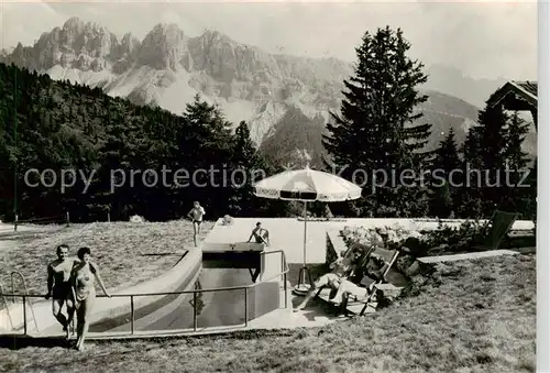 AK / Ansichtskarte 73854726 Bressanone_Brixen_Suedtirol_IT Rifugio Sci Sporthotel Skihuette Freibad 