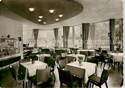 AK / Ansichtskarte  Amorbach_Miltenberg Café Konditorei Schlossmuehle Gastraum