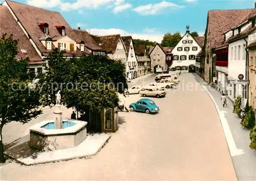 AK / Ansichtskarte  Graefenberg_Oberfranken Marktplatz Brunnen Graefenberg Oberfranken