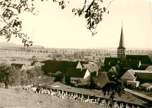 AK / Ansichtskarte 73854751 Oberscheinfeld Ortsansicht mit Kirche Oberscheinfeld