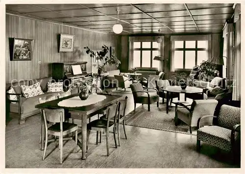 AK / Ansichtskarte  Aegerisee_aegerisee_Unteraegeri_Unter-Aegeri_ZG Kuranstalt Laendli Aufenthaltsraum 