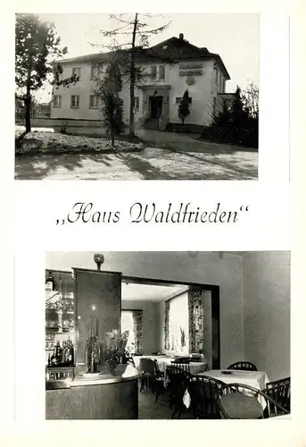 AK / Ansichtskarte  Heiligenhaus_Mettmann Hotel Haus Waldfrieden Gastraum Heiligenhaus Mettmann