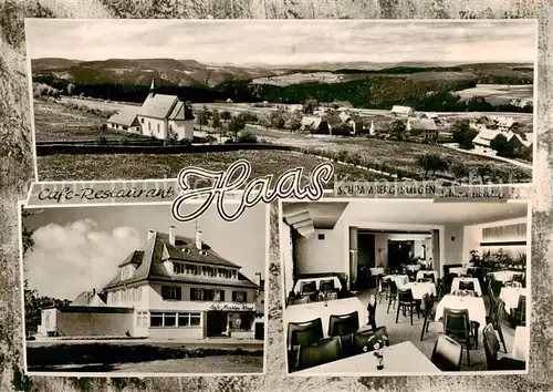 AK / Ansichtskarte  Schramberg Panorama Kapelle Cafe Restaurant Haas Gaststube Schramberg