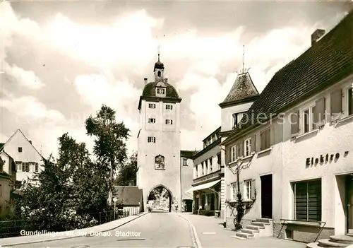 AK / Ansichtskarte  Gundelfingen_Donau Stadttor Gundelfingen Donau