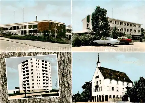 AK / Ansichtskarte  Wernau__Neckar Stadthalle Bad Hotel Hochhaus Rathaus
