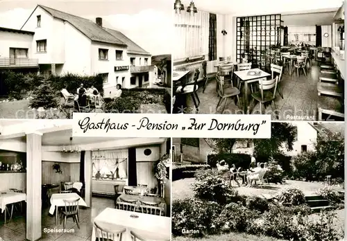 AK / Ansichtskarte  Wilsenroth Gasthaus Pension Zur Dornburg Restaurant Speiseraum Garten Wilsenroth