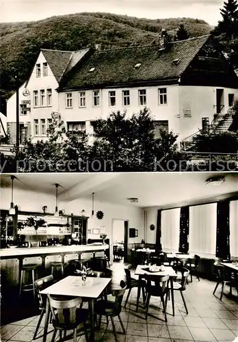 AK / Ansichtskarte 73854873 Kautenbach_Traben-Trarbach Gasthaus Spier Pension Gastraum Kautenbach