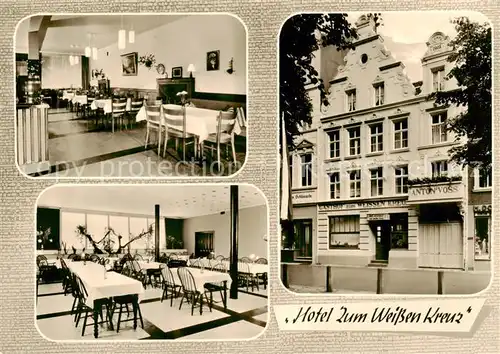 AK / Ansichtskarte  Kevelaer Hotel Zum Weissen Kreuz Gastraeume Kevelaer