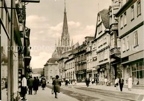 AK / Ansichtskarte  Muehlhausen_Thueringen Steinweg Kirchturm Muehlhausen Thueringen