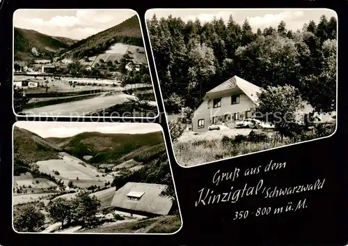 AK / Ansichtskarte  Kinzigtal Berggasthof Café Pension Schmelzeberg Landschaftspanorama Schwarzwald Kinzigtal