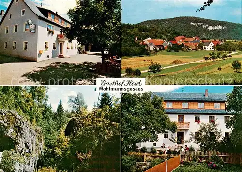 AK / Ansichtskarte  Wohlmannsgesees Gasthof Heid Panorama Felsen Natur Wohlmannsgesees