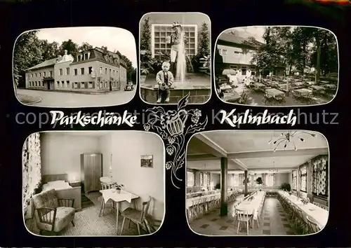 AK / Ansichtskarte 73854901 Kulmbach Parkschaenke Biergarten Gastraum Brunnen Kulmbach