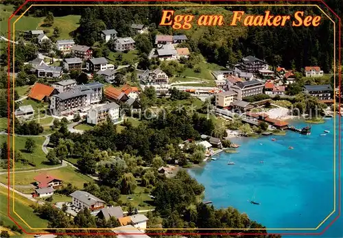 AK / Ansichtskarte  Egg_Faakersee_Kaernten_AT Fliegeraufnahme 