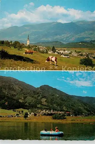 AK / Ansichtskarte  Baldramsdorf_Kaernten Panorama mit Goldbrunnteich Baldramsdorf Kaernten