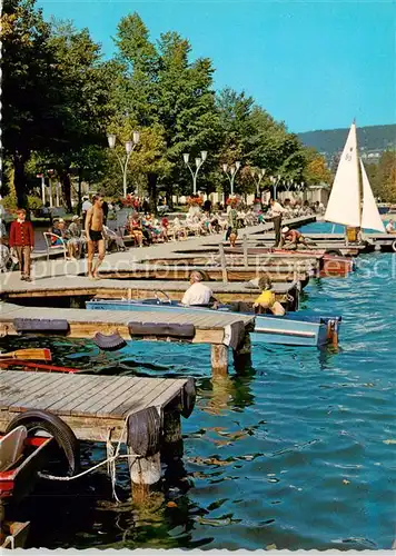 AK / Ansichtskarte  Velden__Woerthersee_AT Landungsstelle Promenade 