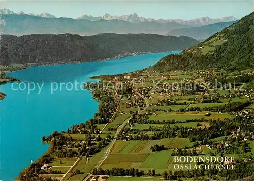 AK / Ansichtskarte  Bodensdorf_Ossiacher_See_AT Fliegeraufnahme mit Julische Alpen 