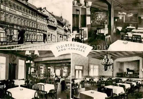 AK / Ansichtskarte  Stolberg_Harz HOG Kanzler Gaststaette Hotel Stolberg Harz