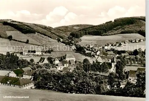 AK / Ansichtskarte  Lenne_Sauerland Panorama Lenne_Sauerland