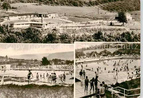 AK / Ansichtskarte  Meiningen_Thueringen Freibad Rohrer Stirn Meiningen Thueringen