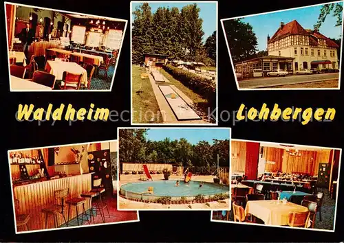 AK / Ansichtskarte 73855061 Sproetze Hotel Waldheim Lohbergen Restaurant Swimming Pool Minigolf Sproetze