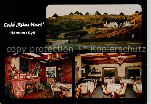 AK / Ansichtskarte 73855064 Hoernum_Sylt Friesenhaus Café Ruem Hart Pension Gastraum Hoernum Sylt