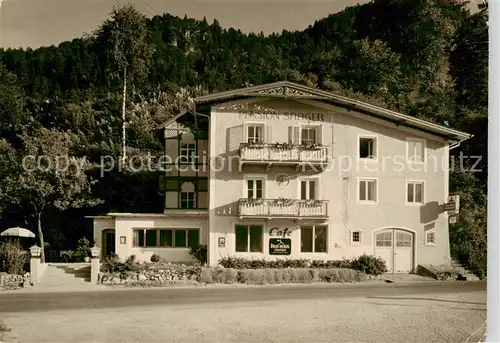 AK / Ansichtskarte  Bad_Reichenhall Pension Saager Café Bad_Reichenhall